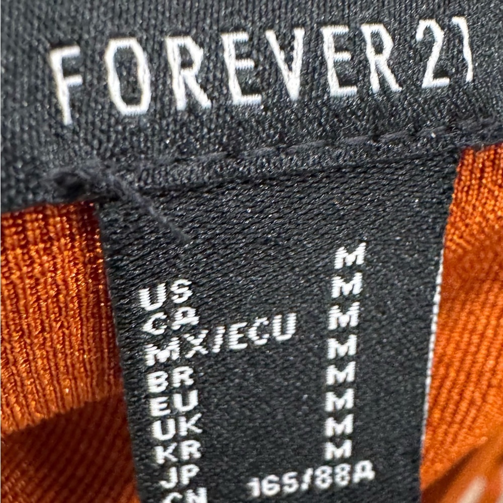 Forever 21 Rust Ruched Mini Dress - Picture 7 of 7